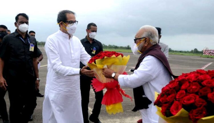 Chief Minister Uddhav Thackeray arrives in Nashik