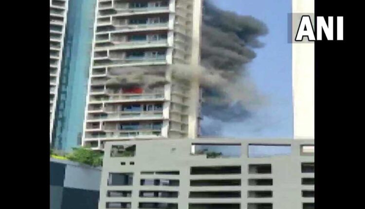 Massive fire at a residential building in Lalbagh area in Mumbai