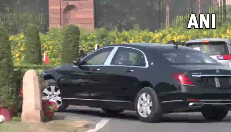 Chinese Foreign Minister Wang Yi arrives to meet Ajit Doval