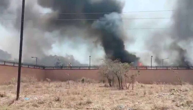 A huge fire broke out in the premises of Currency Note Press at Nashik Road