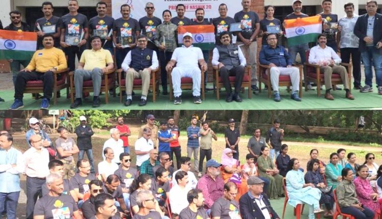 Ironman Triathlon Winner felicitated by Rotary Nine Hills
