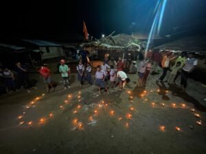 Distribution of Diwali materials in tribal villages by United V Stand Foundation