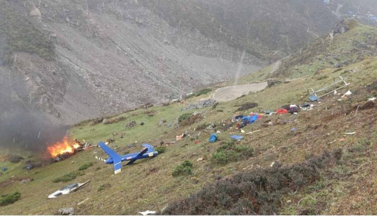 Helicopter crashes in Kedarnath