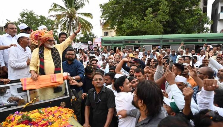 Chhagan Bhujbal was welcomed in Yeoala constituency