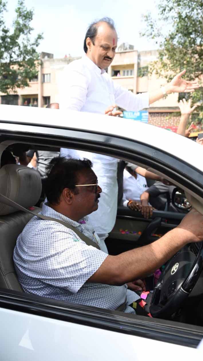 Deputy Chief Minister Ajitdada Pawar welcomed in Nashik