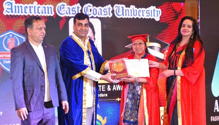 Chandra Talware awarded the degree of Doctor of Literature by the American East Coast University