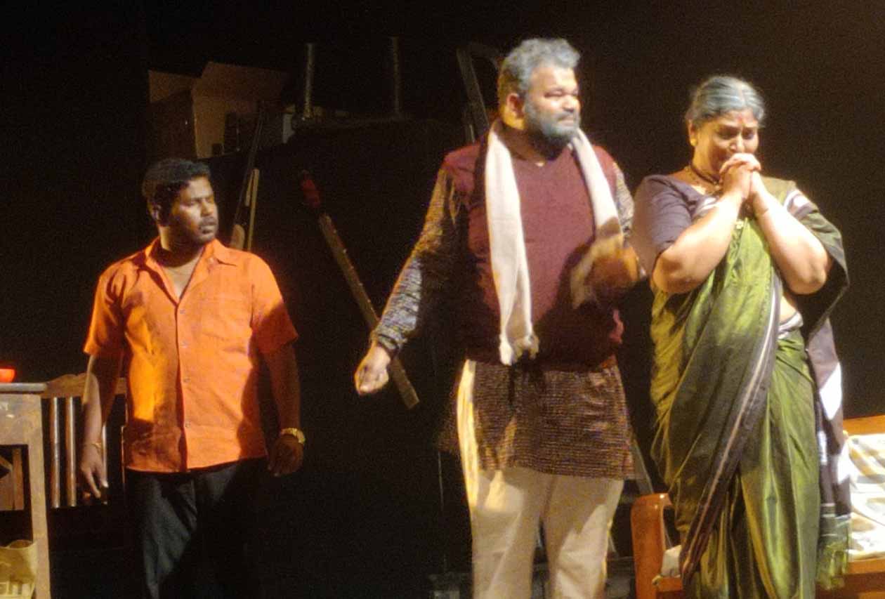 Maharashtra State Drama Competition /"Khel Mandiyela" is a powerful experiment of amateur drama with a professional impression.