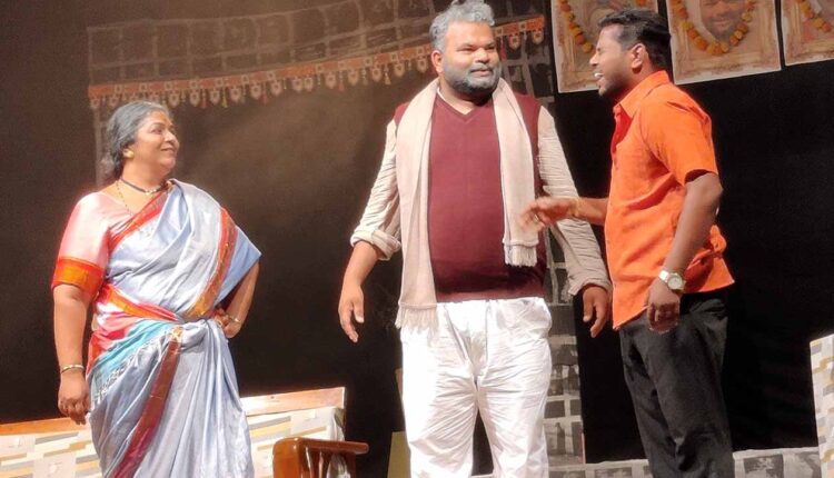 Maharashtra State Drama Competition /"Khel Mandiyela" is a powerful experiment of amateur drama with a professional impression.