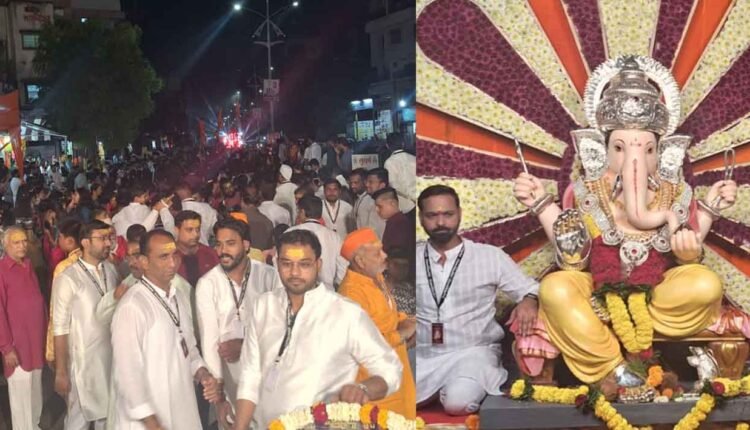 Nashik: Sardar Chowk Mitra Mandal welcomed Bappa with the sound of drums