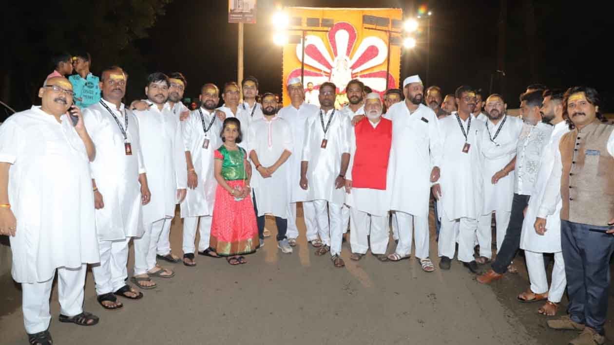 Nashik: Sardar Chowk Mitra Mandal welcomed Bappa with the sound of drums