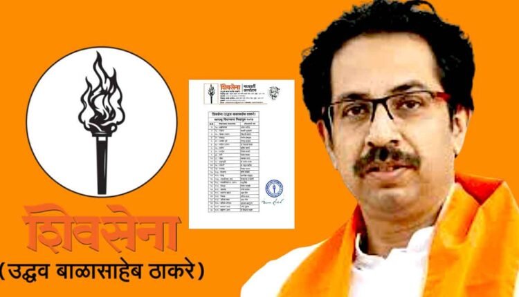 65 candidates of Uddhav Thackeray in the battlefield! First list announced