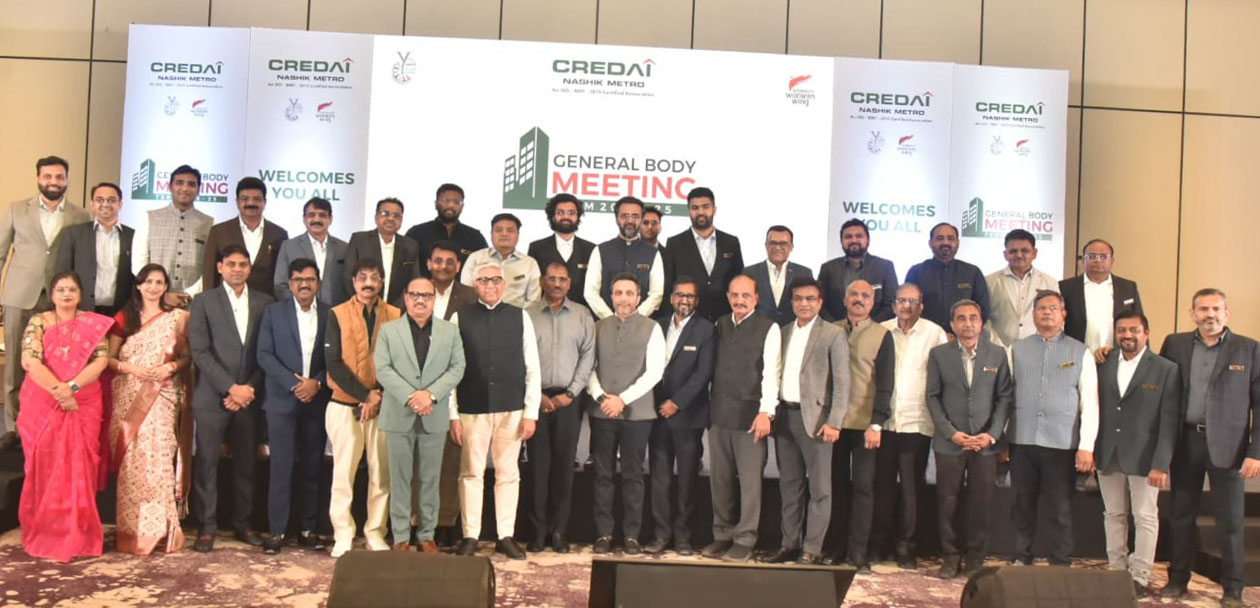Gaurav Thakkar appointed as the President of CREDAI Nashik Metro: Tushar Sankalecha elected as Honorary Secretary
