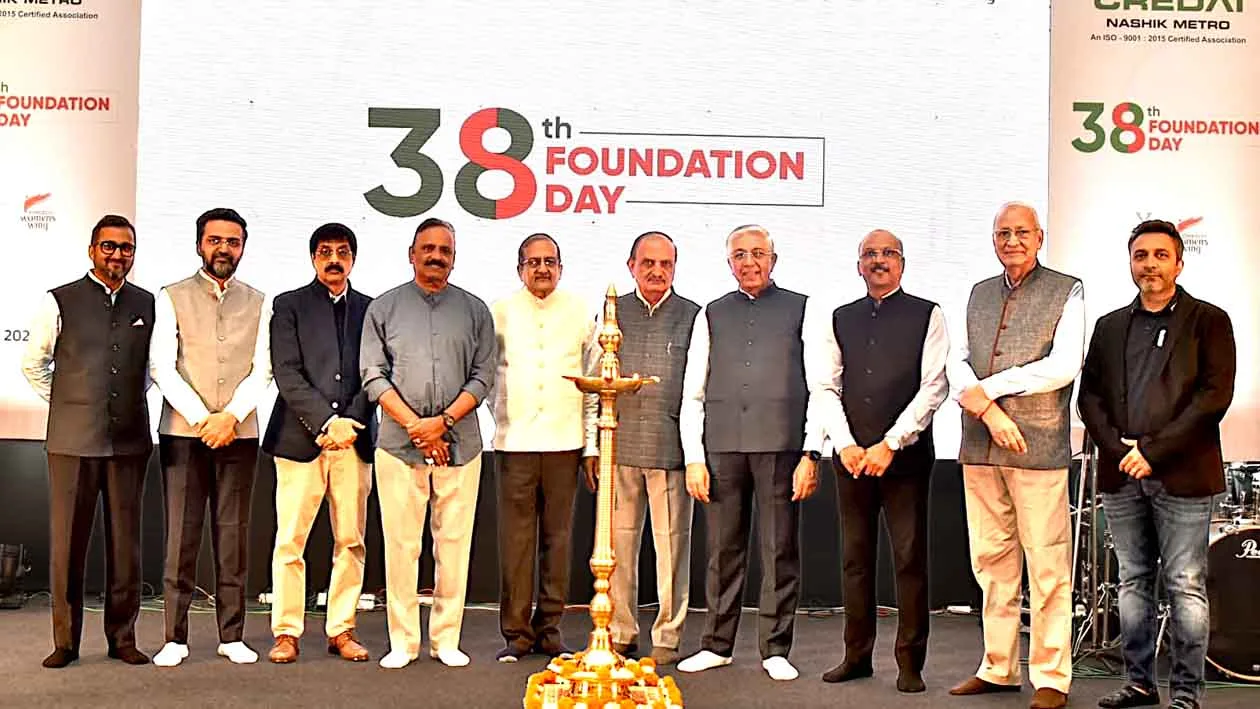 CREDAI Nashik Metro celebrates its 38th foundation day with enthusiasm