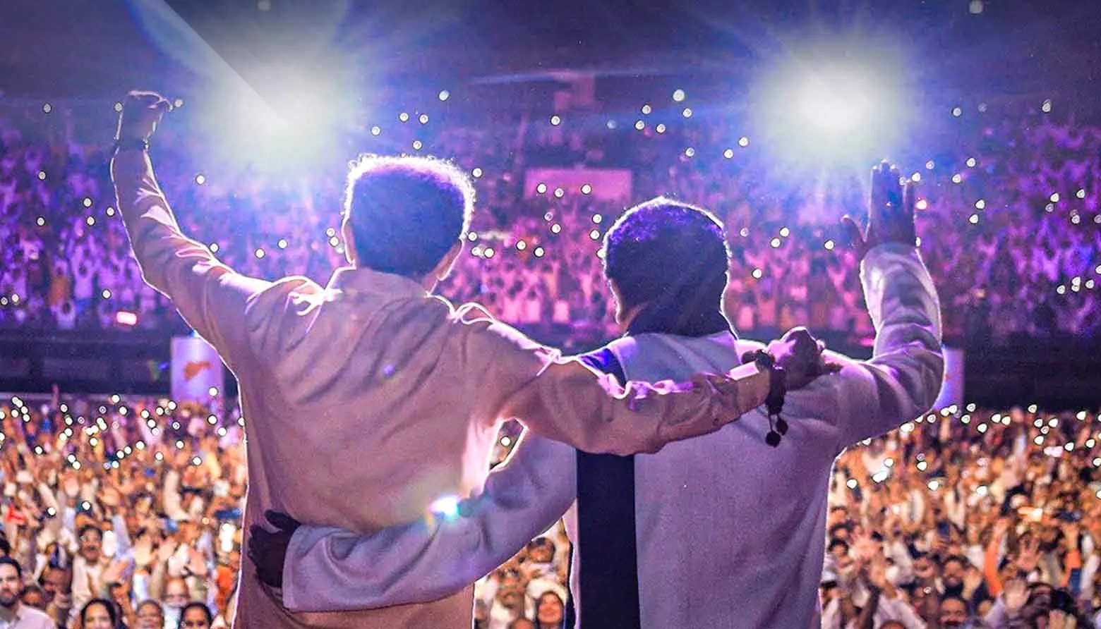 Raj,Uddhav Thackeray rally,Historic gathering of Thackeray brothers: We have come together to live together - Uddhav Thackeray