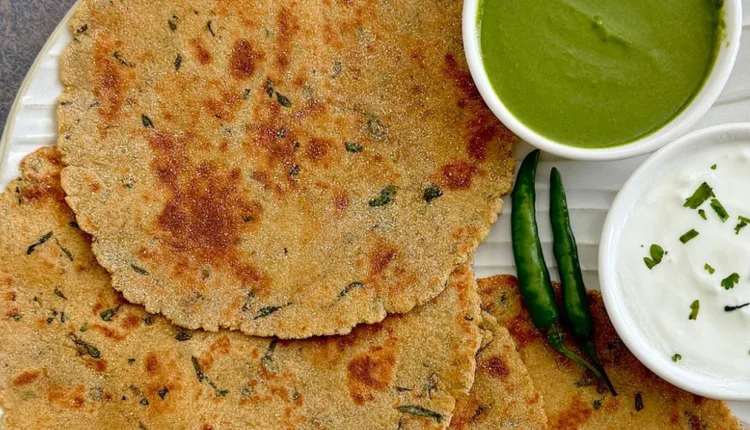 unique upvas food Recipe,First Shrawan Monday Rajgira Parathas – Recipe