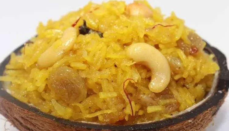 Narali Bhat recipe, Coconut Pournima Special – Traditional Coconut Rice Recipe