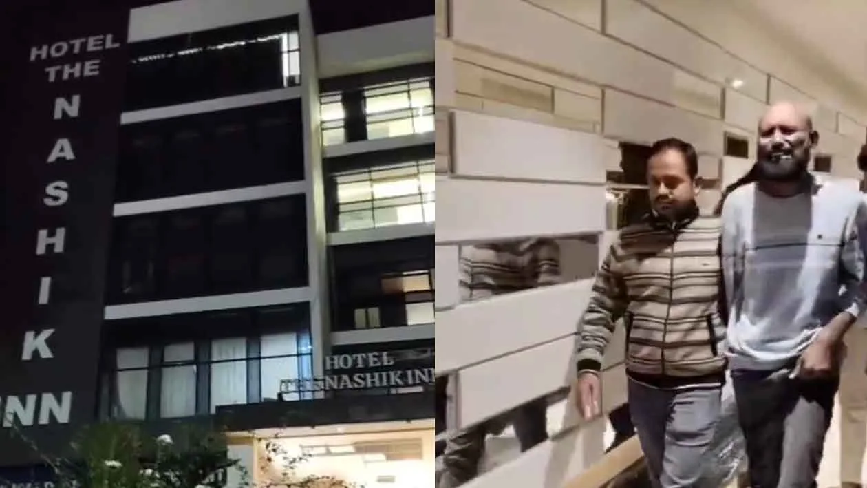 Nashik Crime News,Anti-narcotics squad raids Nashik Inn Hotel
