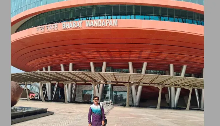 Bharat Mandapam,Vinod Rathod from Nashik receives national honor for lighting design in 'Bharat Mandapam'!