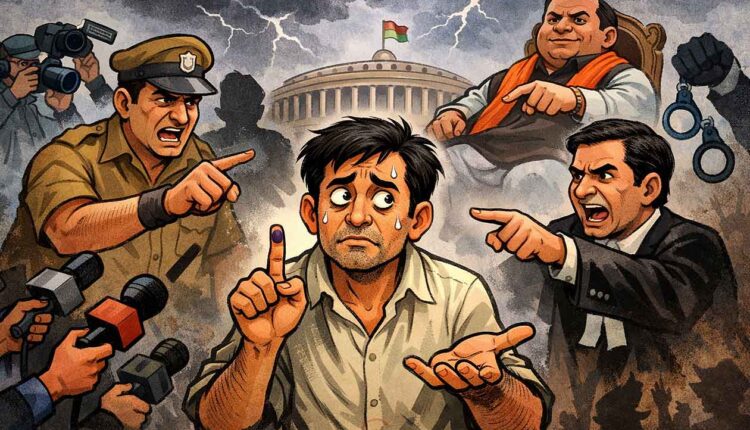 Indian Democracy,Is the voice of democracy becoming a crime? Voters are being stifled by those in power!