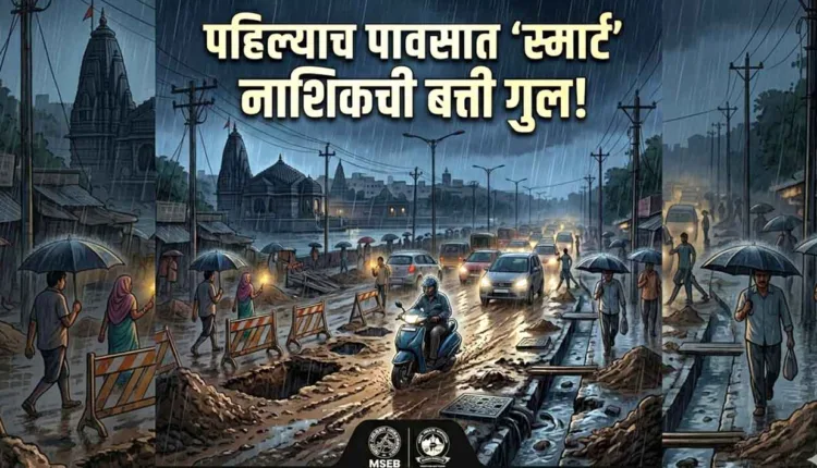 Nashik Power Cut News,'Smart' Nashik's lights go out in the first rain!